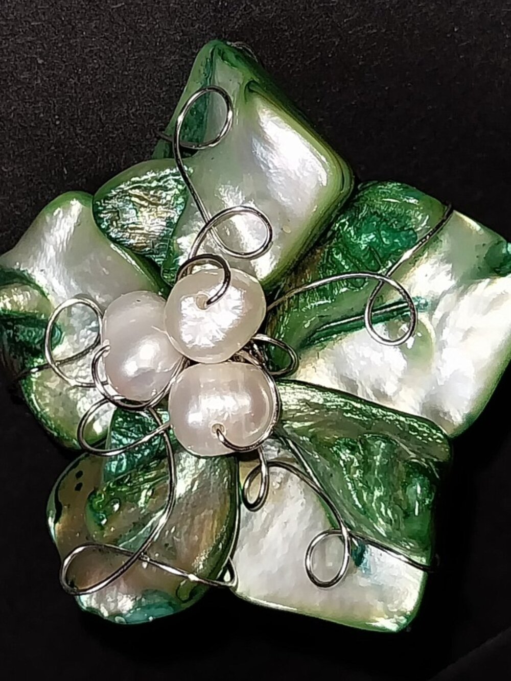 Shell Pearl Adjustable Ring - Picture 2 of 11